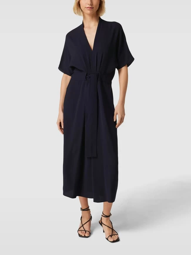 Windsor. Windsor Midikleid Mit Bindegürtel - Marineblau 3 Windsor. Windsor Midikleid Mit Bindegürtel - Marineblau