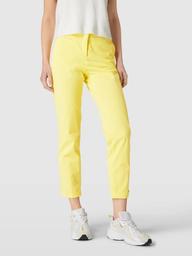 Cambio Stoffhose Mit Bügelfalten Modell 'Stella' - Gelb 6 Cambio Stoffhose Mit Bügelfalten Modell 'Stella' - Gelb – Bild 4