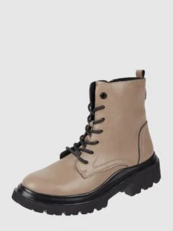 Tom Tailor Boots Mit Schnürverschluss - Beige