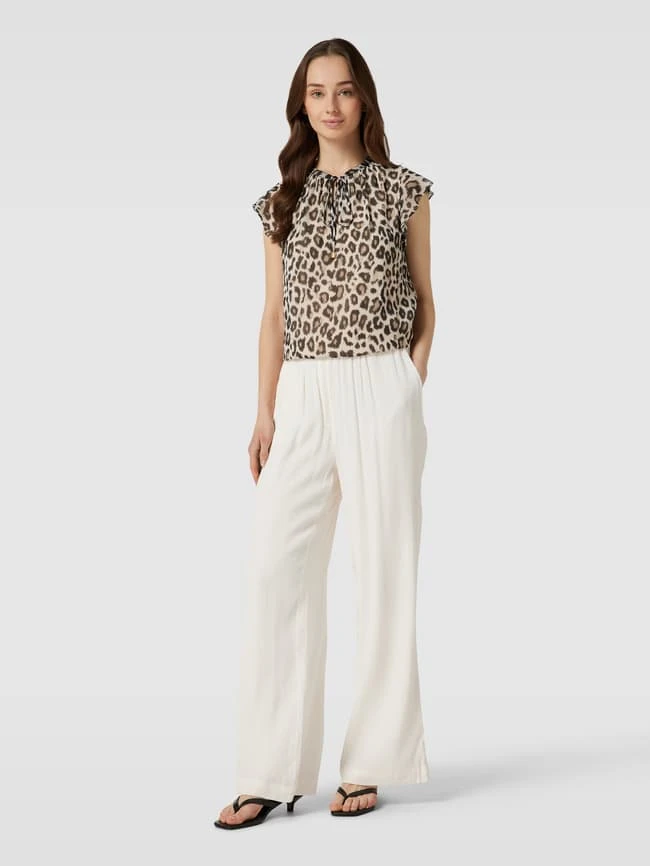 Jake*s Collection Blusenshirt Mit Animal-Print - Ecru 3 Jake*s Collection Blusenshirt Mit Animal-Print - Ecru