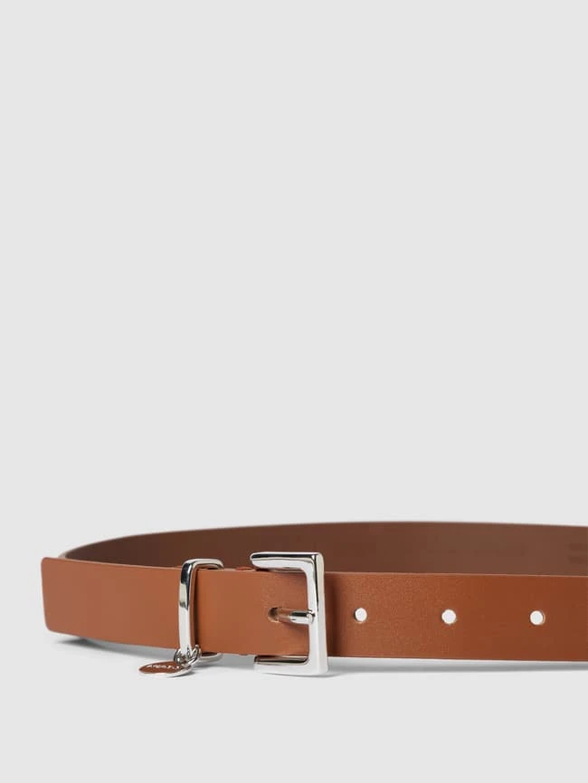 HUGO Gürtel Mit Label-Detail In Metallic Modell 'Amelia' - Cognac 4 HUGO Gürtel Mit Label-Detail In Metallic Modell 'Amelia' - Cognac – Bild 2