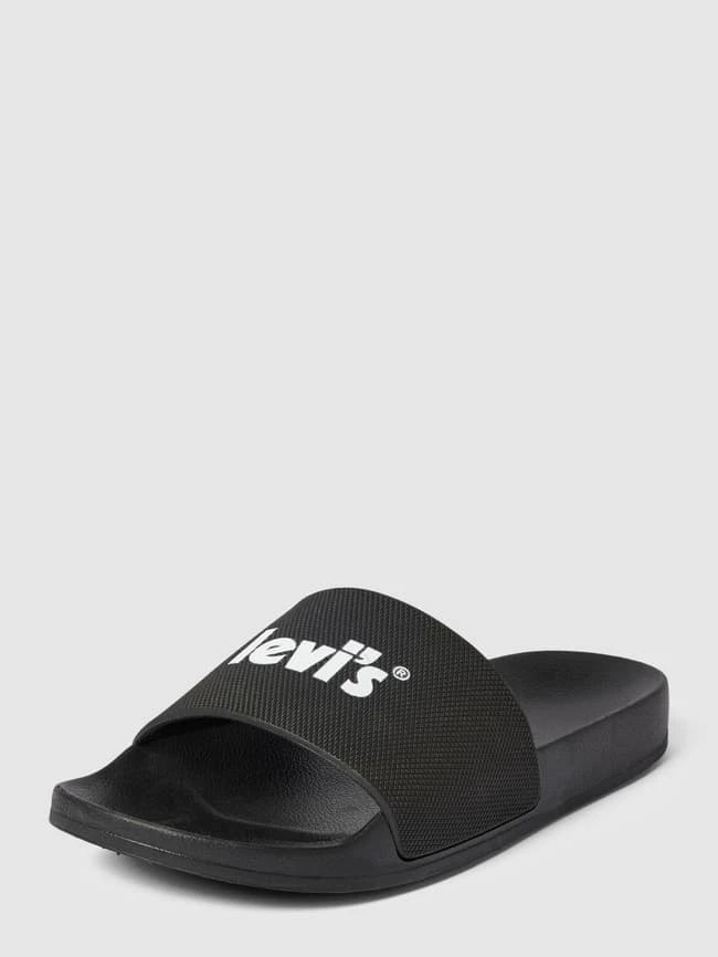 Levi’s® Acc. Slides Mit Label-Print Modell 'JUNE' - Schwarz 3 Levi’s® Acc. Slides Mit Label-Print Modell 'JUNE' - Schwarz