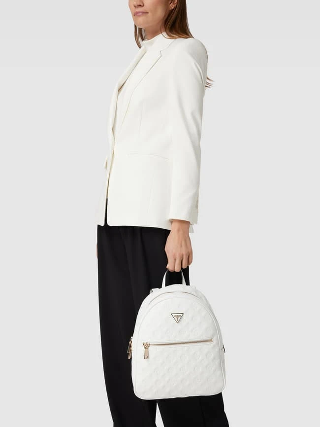 Guess Rucksack Mit Label-Print Modell 'VIKKY' - Weiß 3 Guess Rucksack Mit Label-Print Modell 'VIKKY' - Weiß