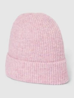 MbyM Beanie In Strick-Optik Modell 'Muskan' - Rosa Meliert