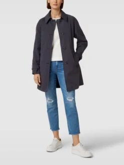 Fuchs Schmitt Trenchcoat Mit Seitlichen Eingrifftaschen - Marineblau