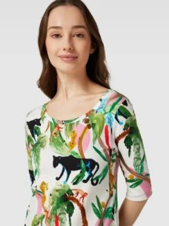 Marc Cain Longsleeve Mit Allover-Muster - Offwhite -Damenbekleidungsgeschäft 9h454k2ja8pjej2l956j2iqg8h356dhp750kui2baopl2hih99950hib91538higad2kaka784sksc2i913jac31cgqj4eb36ks68c1k6tim2oj460p36e3360oj4p1h6pi66cg