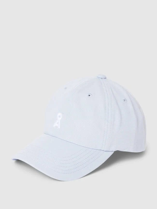 Armedangels Cap Mit Label-Stitching - Hellblau 3 Armedangels Cap Mit Label-Stitching - Hellblau