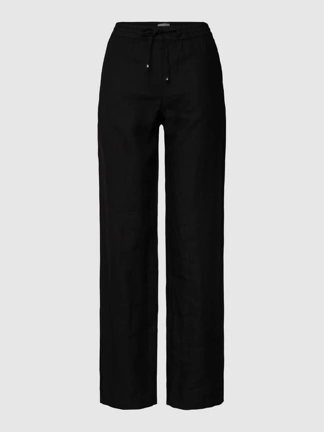 Christian Berg Woman Hose Aus Reinem Leinen Mit Tunnelzug - Schwarz 4 Christian Berg Woman Hose Aus Reinem Leinen Mit Tunnelzug - Schwarz – Bild 2
