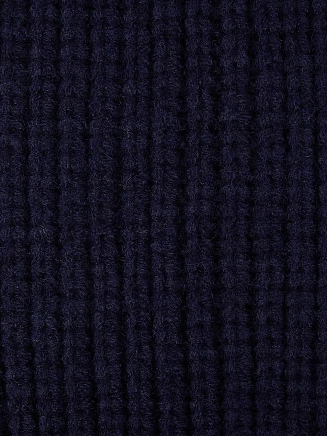 Loevenich Schal Mit Rippenstruktur - Marineblau 5 Loevenich Schal Mit Rippenstruktur - Marineblau – Bild 3