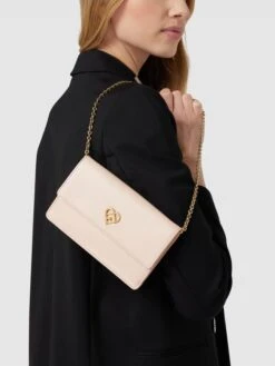 Furla Clutch Mit Label-Applikation - Rosé