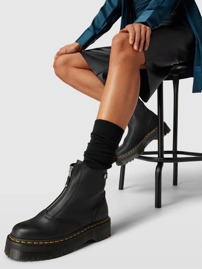 Dr. Martens Dr.Martens Boots Aus Leder Modell 'Jetta Sendal' - Schwarz 3 Dr. Martens Dr.Martens Boots Aus Leder Modell 'Jetta Sendal' - Schwarz
