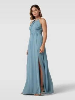 Jake*s Cocktail Abendkleid Mit Cut Outs - Ozean Blau