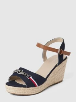 Tom Tailor Wedges Mit Label-Detail - Marineblau