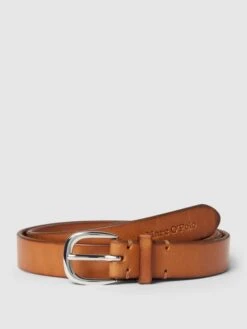 Marc O'Polo Ledergürtel Mit Dornschließe Modell 'TUULI' - Camel