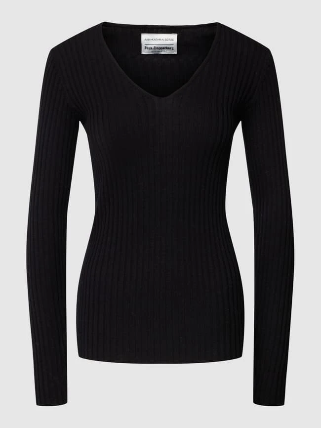 Ann-Kathrin Goetze X P&C Strickpullover In Ripp-Optik - Ann-Kathrin Götze X P&C - Schwarz 4 Ann-Kathrin Goetze X P&C Strickpullover In Ripp-Optik - Ann-Kathrin Götze X P&C - Schwarz – Bild 2