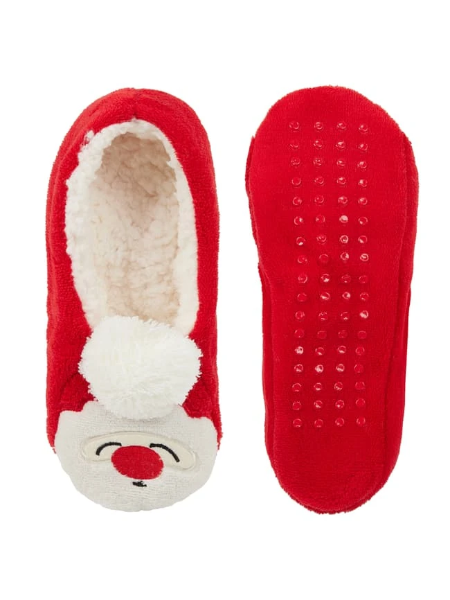 CAPELLI NEW YORK Hausschuhe Mit Teddyfutter - Rot 6 CAPELLI NEW YORK Hausschuhe Mit Teddyfutter - Rot – Bild 4