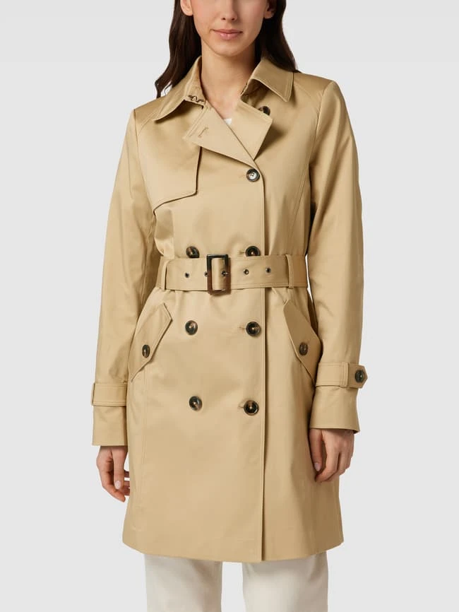 Jake*s Collection Mantel Mit Gürtel - Sand 6 Jake*s Collection Mantel Mit Gürtel - Sand – Bild 4