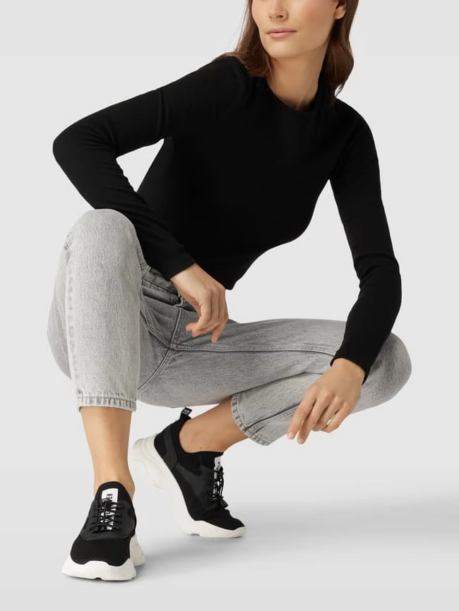 Steve Madden Sock-Sneaker Mit Label-Patch Modell 'MATCH' - Schwarz 3 Steve Madden Sock-Sneaker Mit Label-Patch Modell 'MATCH' - Schwarz