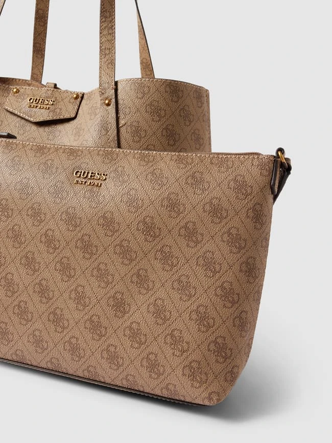 Guess Shopper Mit Karabinerverschluss Modell 'BRENTON' - Sand 5 Guess Shopper Mit Karabinerverschluss Modell 'BRENTON' - Sand – Bild 3