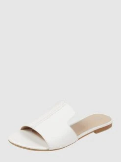 Gerry Weber Shoes Pantolette Aus Leder Modell 'Gadera' - Weiß