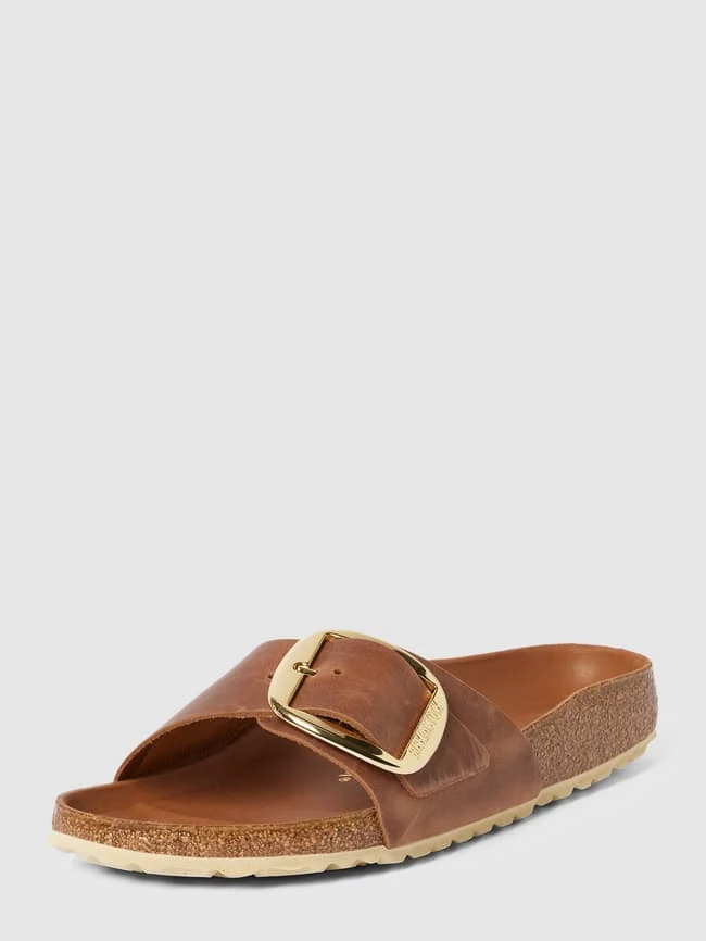 Birkenstock Slides Aus Leder Mit Dornschließe Modell 'MADRID' - Cognac 4 Birkenstock Slides Aus Leder Mit Dornschließe Modell 'MADRID' - Cognac – Bild 2