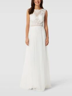 Luxuar Brautkleid Mit Zierbesatz - Offwhite