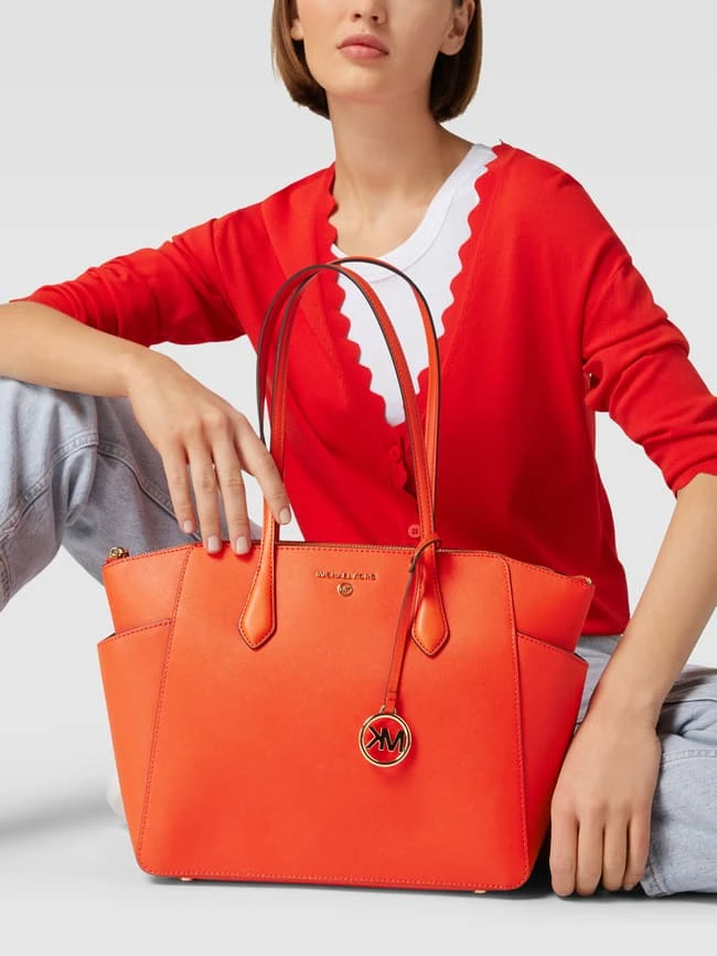 MICHAEL Michael Kors Tote Bag Aus Echtem Leder Modell 'MARILYN' - Koralle 3 MICHAEL Michael Kors Tote Bag Aus Echtem Leder Modell 'MARILYN' - Koralle