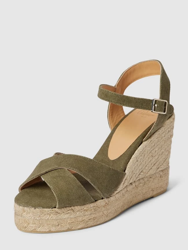 Castañer Wedges Mit Dornschließe Modell 'BLAUDELL' - Olivgrün 4 Castañer Wedges Mit Dornschließe Modell 'BLAUDELL' - Olivgrün – Bild 2