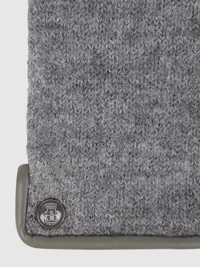 Roeckl Handschuhe Aus Gewalkter Schurwolle - Mittelgrau Meliert 4 Roeckl Handschuhe Aus Gewalkter Schurwolle - Mittelgrau Meliert – Bild 2