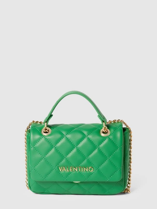 VALENTINO BAGS Handtasche Mit Steppnähten Modell 'OCARINA PATTINA' - Dunkelgrün 3 VALENTINO BAGS Handtasche Mit Steppnähten Modell 'OCARINA PATTINA' - Dunkelgrün