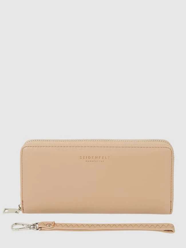 Seidenfelt Portemonnaie In Leder-Optik Modell 'Smilla III' - Sand 3 Seidenfelt Portemonnaie In Leder-Optik Modell 'Smilla III' - Sand