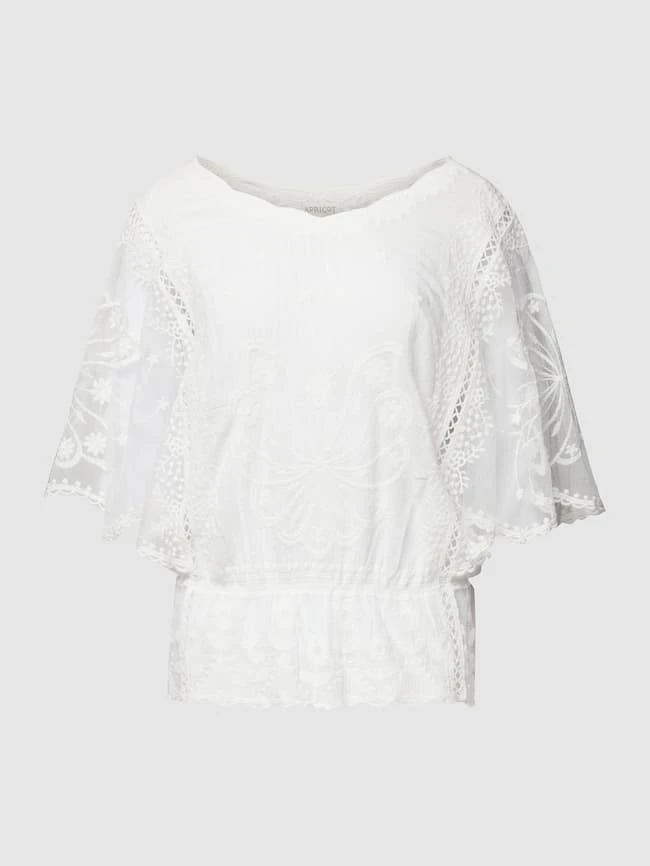 Apricot Spitzenbluse Mit Kimonoärmeln - Ecru 4 Apricot Spitzenbluse Mit Kimonoärmeln - Ecru – Bild 2