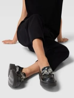 ARMANI EXCHANGE Penny-Loafer Mit Zier-Applikation - Schwarz