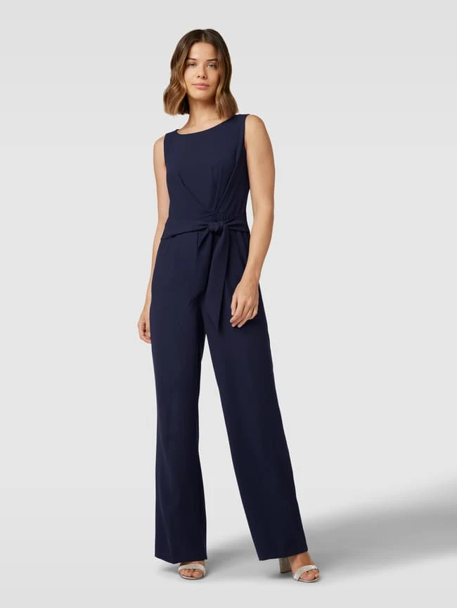 Vera Mont Jumpsuit Mit Bindegürtel - Dunkelblau 3 Vera Mont Jumpsuit Mit Bindegürtel - Dunkelblau