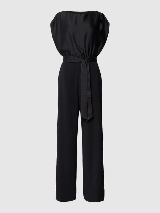 Swing Jumpsuit Mit Rundhalsausschnitt - Schwarz 4 Swing Jumpsuit Mit Rundhalsausschnitt - Schwarz – Bild 2