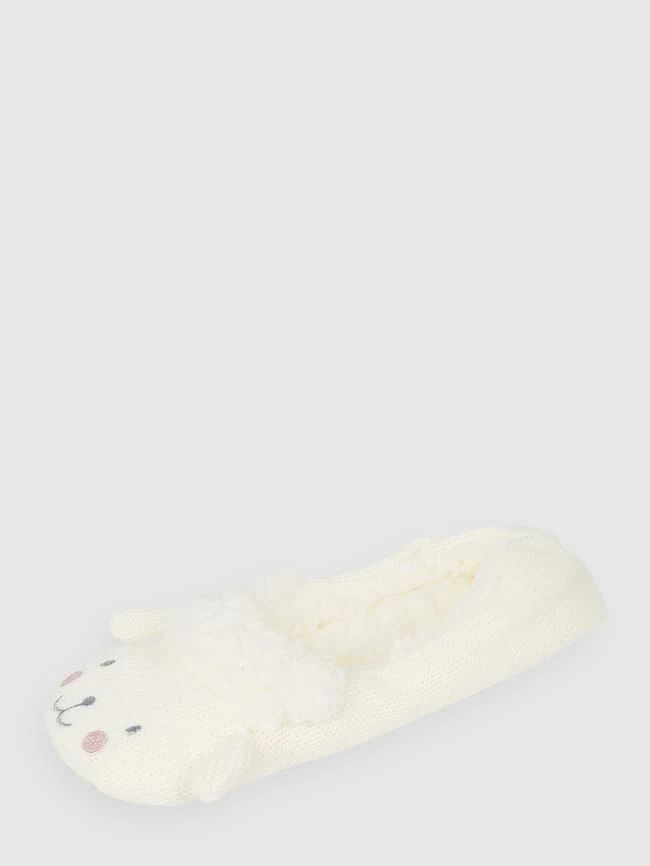 CAPELLI NEW YORK Hausschuhe Mit Teddyfutter - Offwhite 3 CAPELLI NEW YORK Hausschuhe Mit Teddyfutter - Offwhite