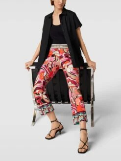 Cambio Hose Mit Allover-Muster Modell 'Rainee' - Pink