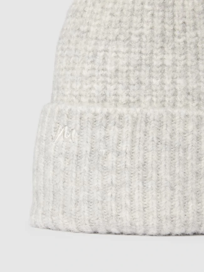 Moves Beanie Mit Label-Stitching - Hellgrau 4 Moves Beanie Mit Label-Stitching - Hellgrau – Bild 2