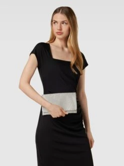 Jake*s Cocktail Clutch Mit Strasssteinbesatz - Silber