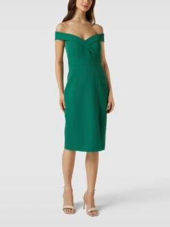 TROYDEN COLLECTION Cocktailkleid Mit Herzausschnitt - Smaragdgrün