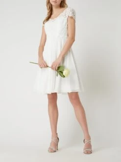 Luxuar Brautkleid Aus Häkelspitze Und Chiffon - Offwhite