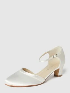 Rainbow Club Pumps Aus Satin - Offwhite