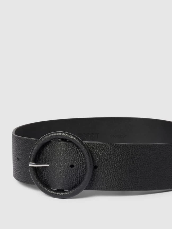 Esprit Gürtel Aus Büffelleder Mit Dornschließe Modell 'Prue' - Schwarz 4 Esprit Gürtel Aus Büffelleder Mit Dornschließe Modell 'Prue' - Schwarz – Bild 2