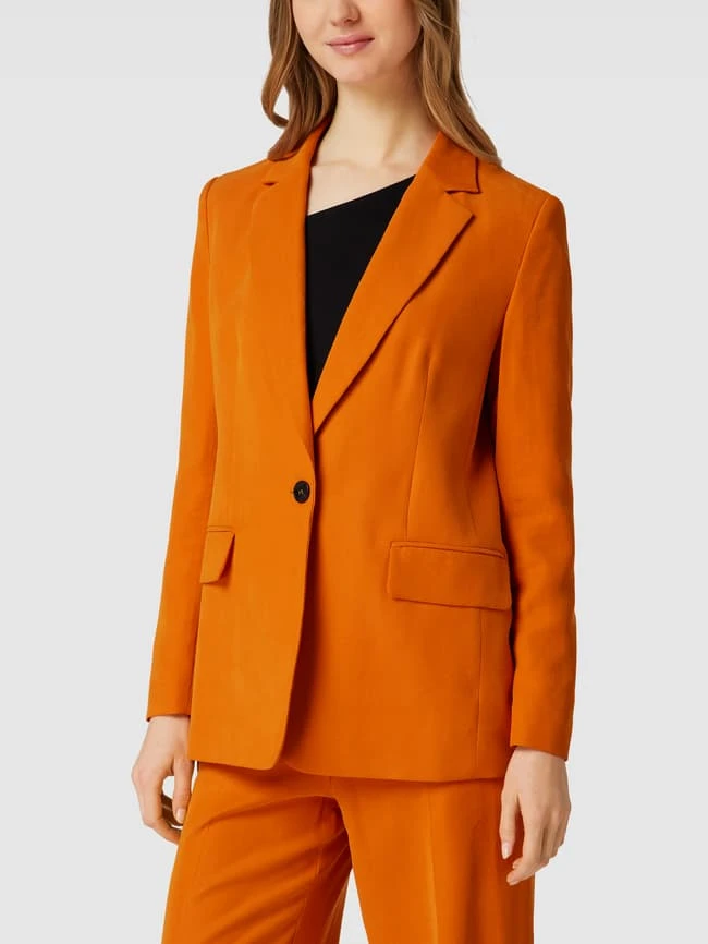 Jake*s Collection Blazer Mit Knopfverschluss - Orange 6 Jake*s Collection Blazer Mit Knopfverschluss - Orange – Bild 4