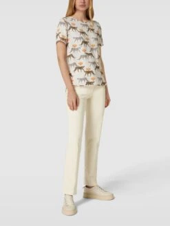 Marc Cain Hose Mit Bügelfalten - Beige