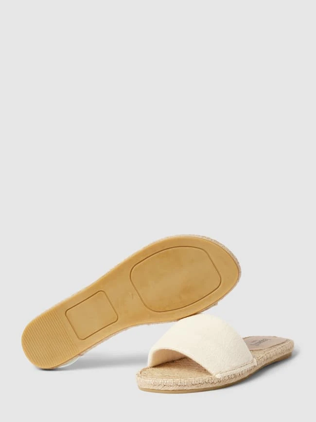 Espadrij Pantoletten Mit Breitem Riemen Modell 'Frotté' - Offwhite 6 Espadrij Pantoletten Mit Breitem Riemen Modell 'Frotté' - Offwhite – Bild 4