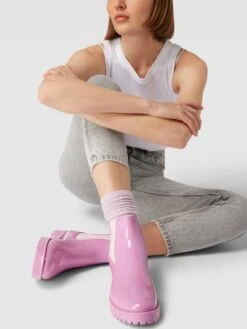 Marc Cain Bags & Shoes Chelsea Boots Mit Label-Detail - Lila