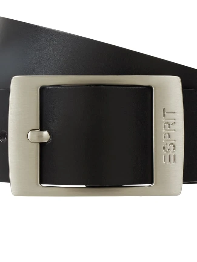 Esprit Ledergürtel Mit Dornschließe Modell 'Xoctavia' - Schwarz 4 Esprit Ledergürtel Mit Dornschließe Modell 'Xoctavia' - Schwarz – Bild 2