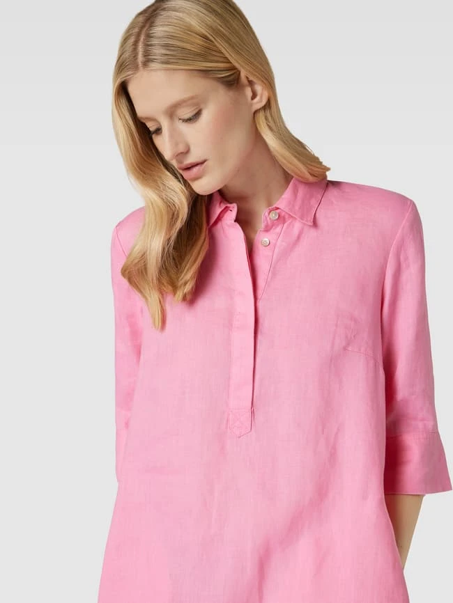 Christian Berg Woman Blusenkleid Aus Leinen Mit Umlegekragen - Pink 5 Christian Berg Woman Blusenkleid Aus Leinen Mit Umlegekragen - Pink – Bild 3