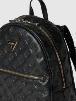 Guess Rucksack Mit Label-Print Modell 'VIKKY' - Schwarz -Damenbekleidungsgeschäft ah954iihah3jidid9113ed9k71956e1pagok8d9pad5l6jq28553gja98h5jih1p8d45cl1m8t5l0jpm893j6p1h74rj4oj5c8rm2c1k70ojge1oc5i36e9j6go6cd31coomcoo